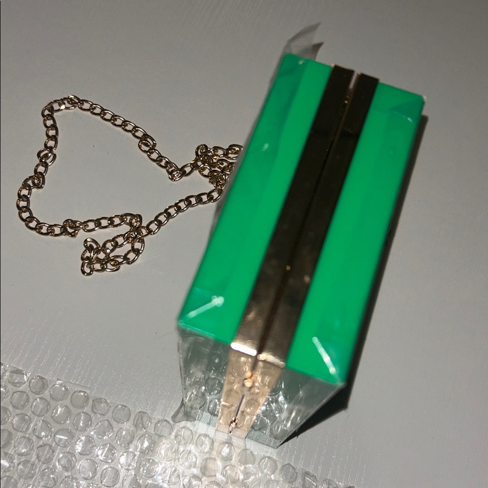 Green evil Eye Design Clutch Bag - Picture 7 of 7